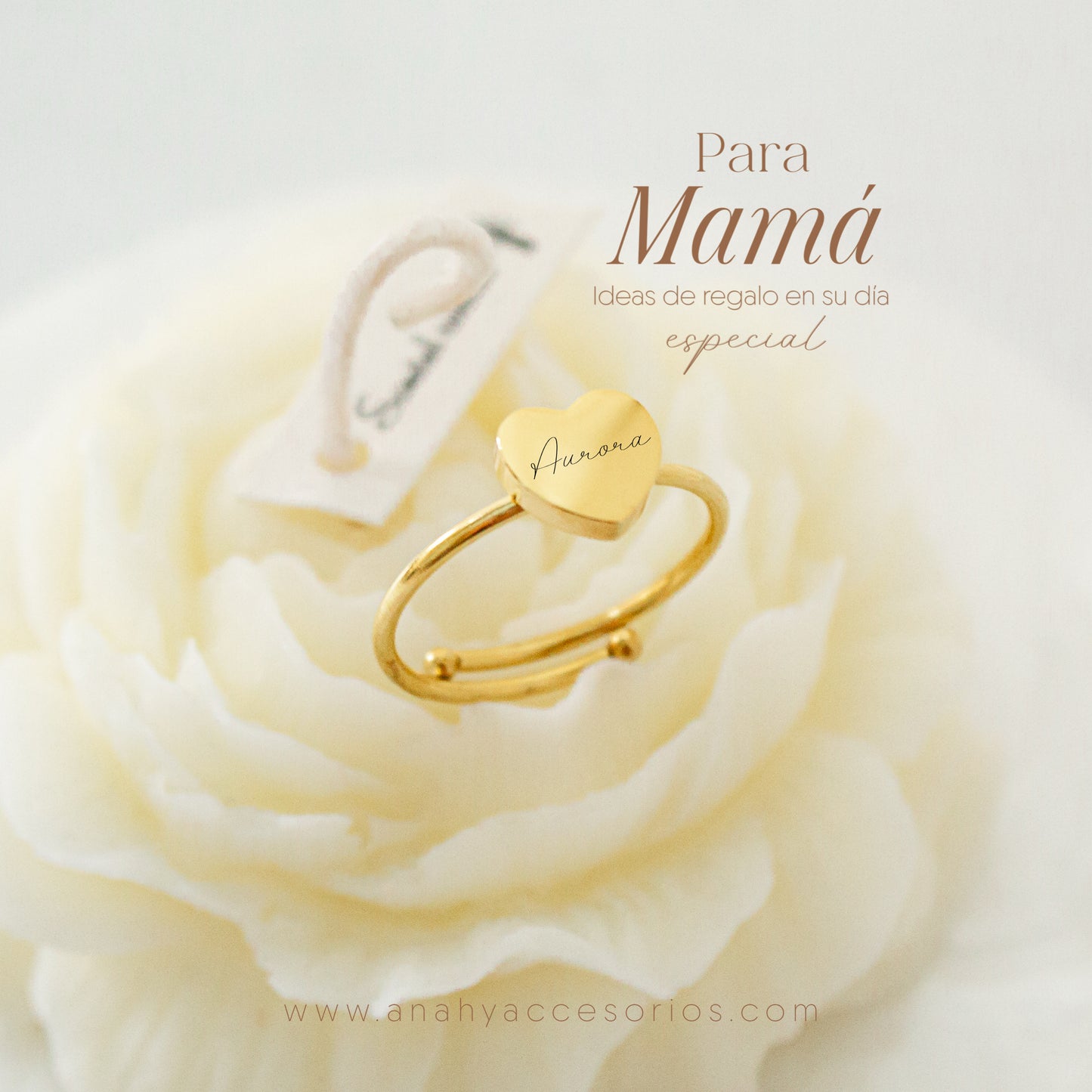 Anillo Corazón personalizable