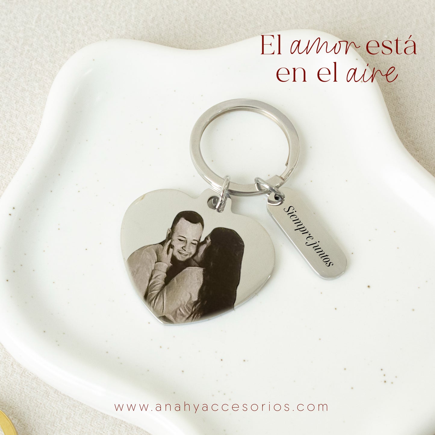 Llavero Corazón + dije