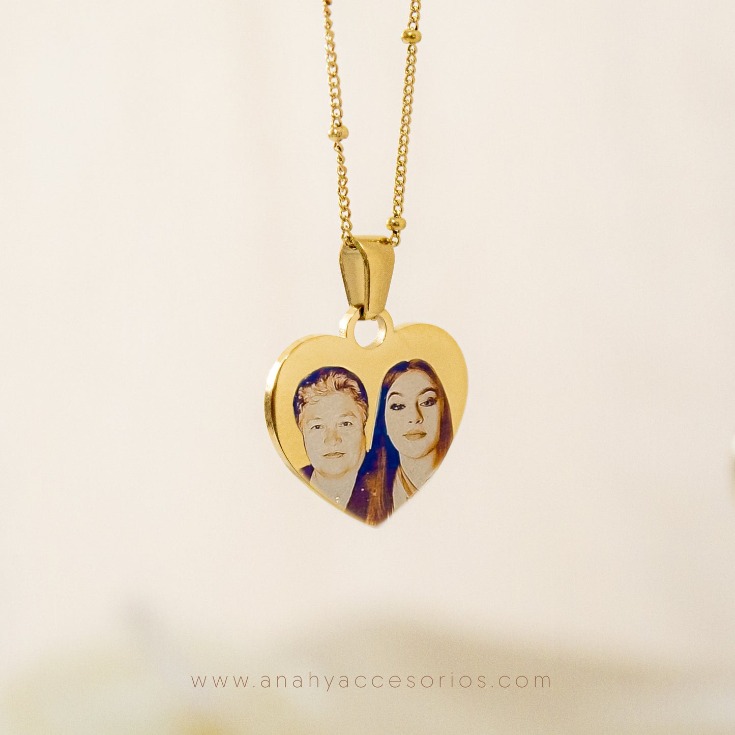 Cadena corazón mediano