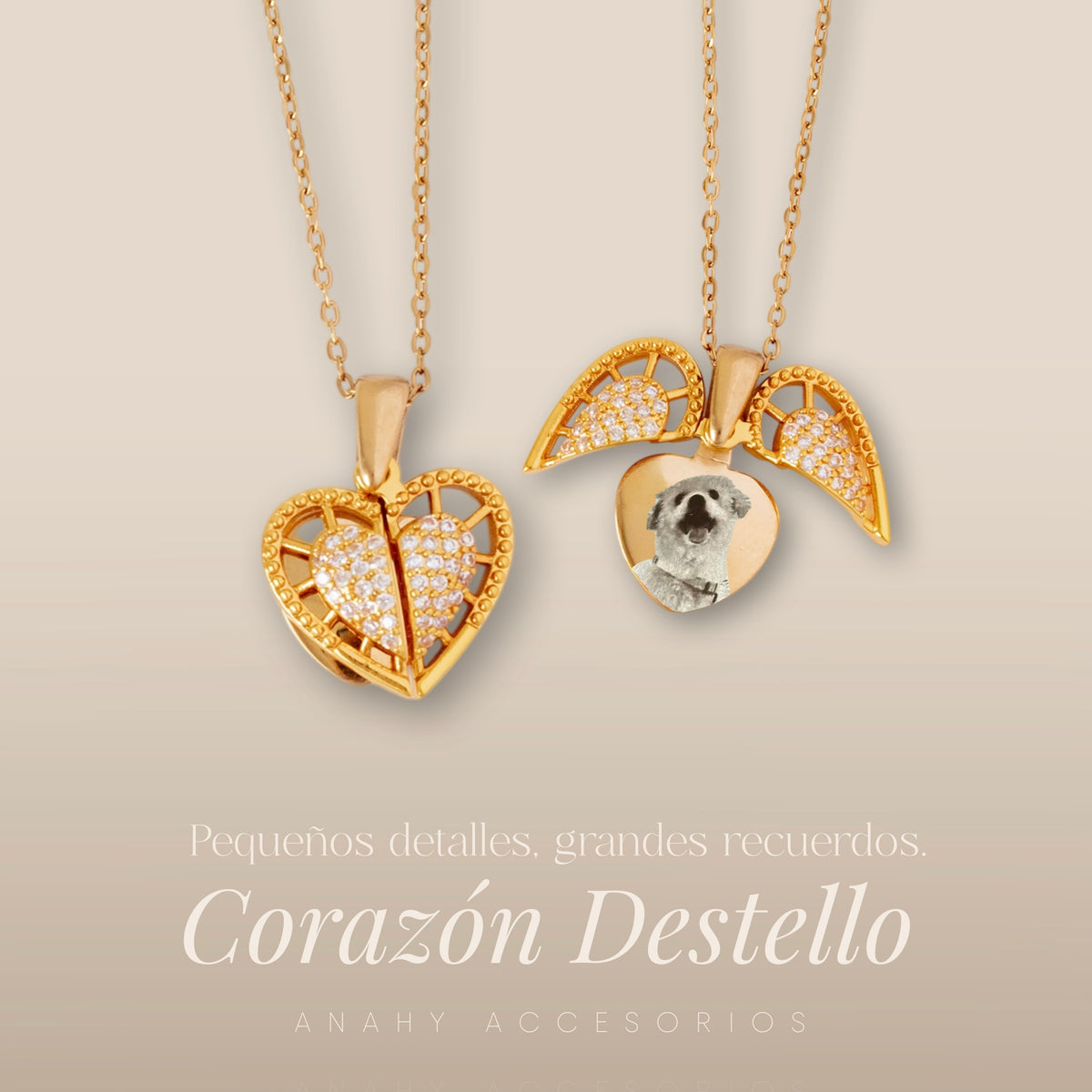 Cadena Corazón Destello