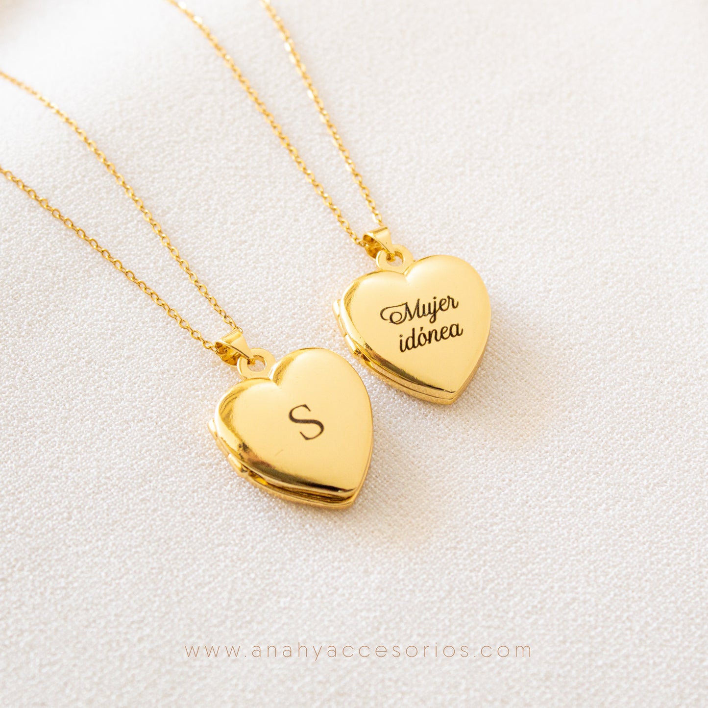 Relicario grabado Corazón puro