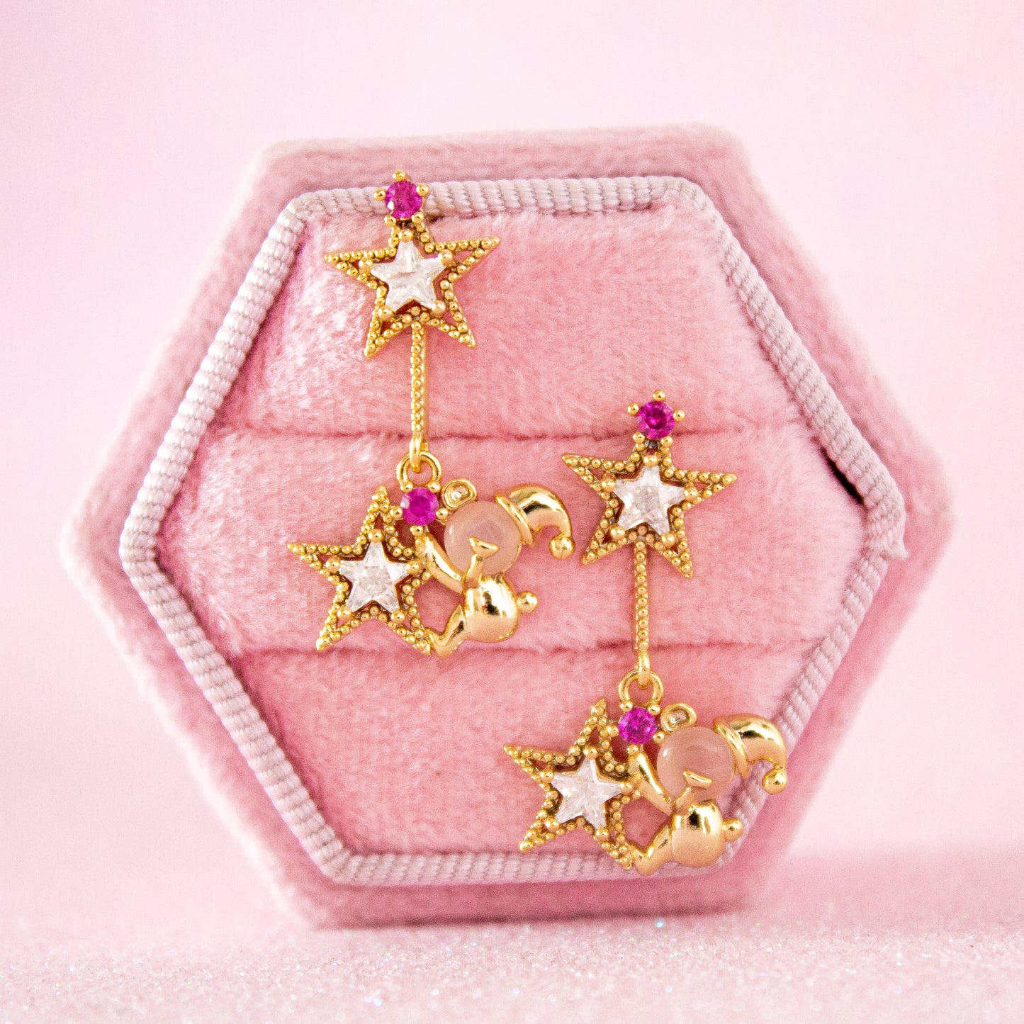 Aretes Oso Colgante