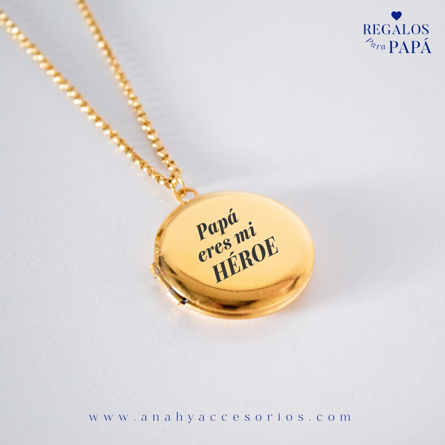 Relicario Circular grabado