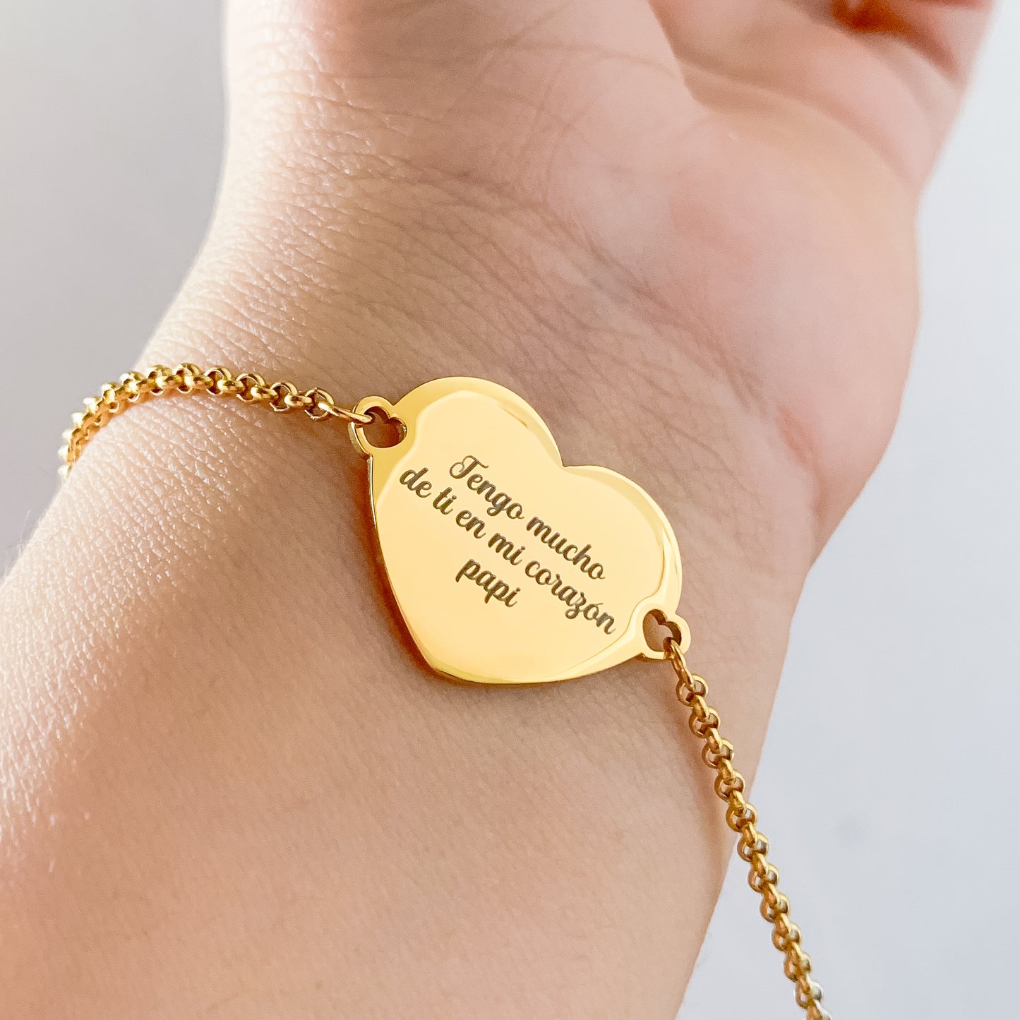 Pulsera corazón con Fotograbado