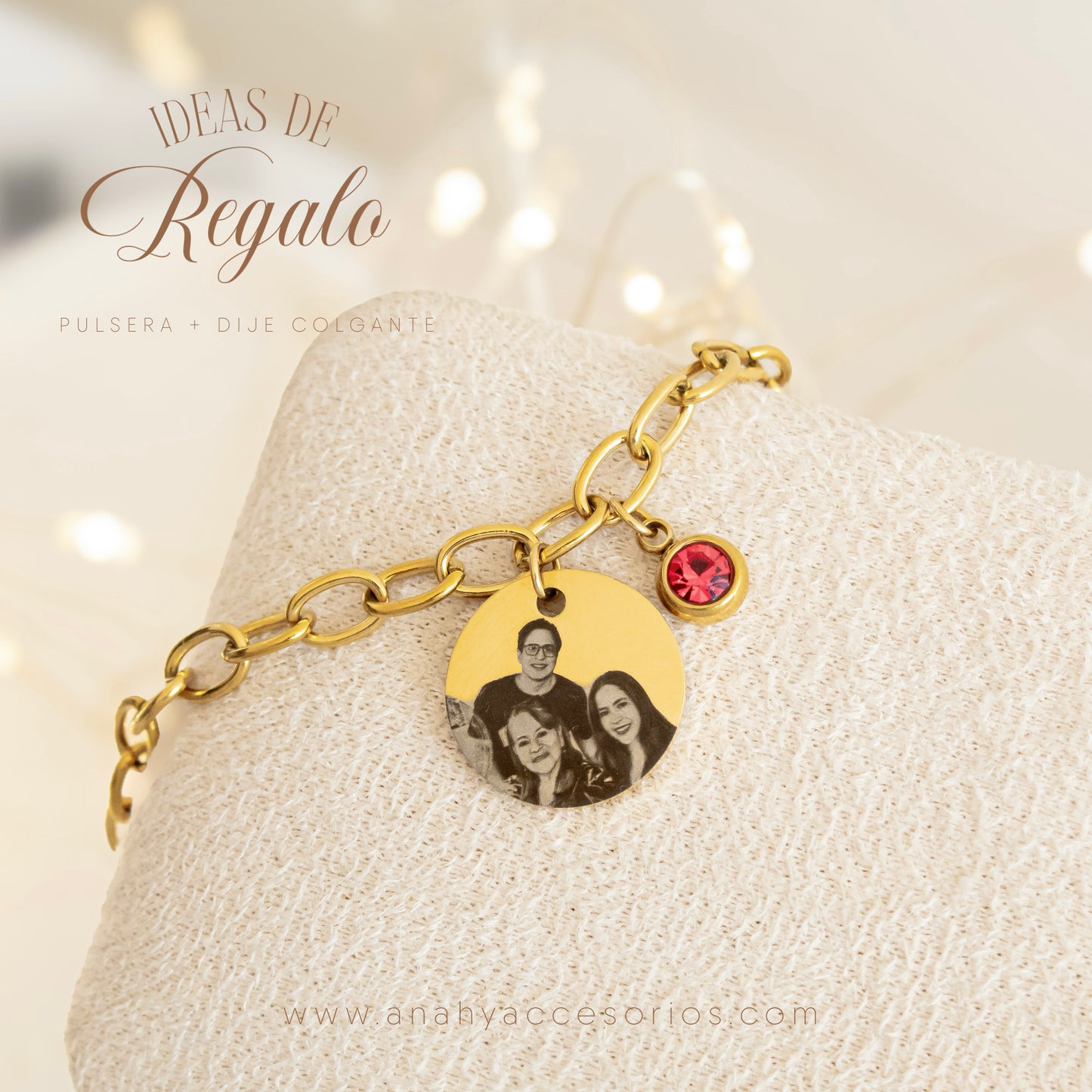 Pulsera medalla colgante 1