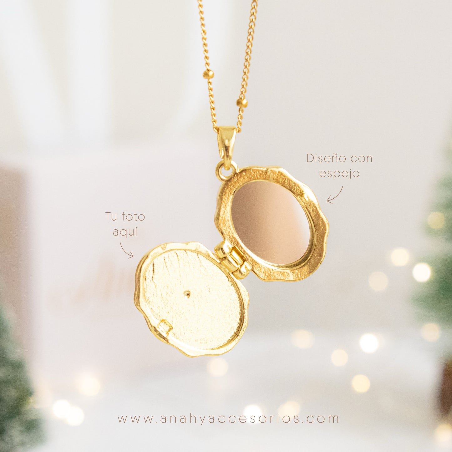 Relicario Mariposa nácar