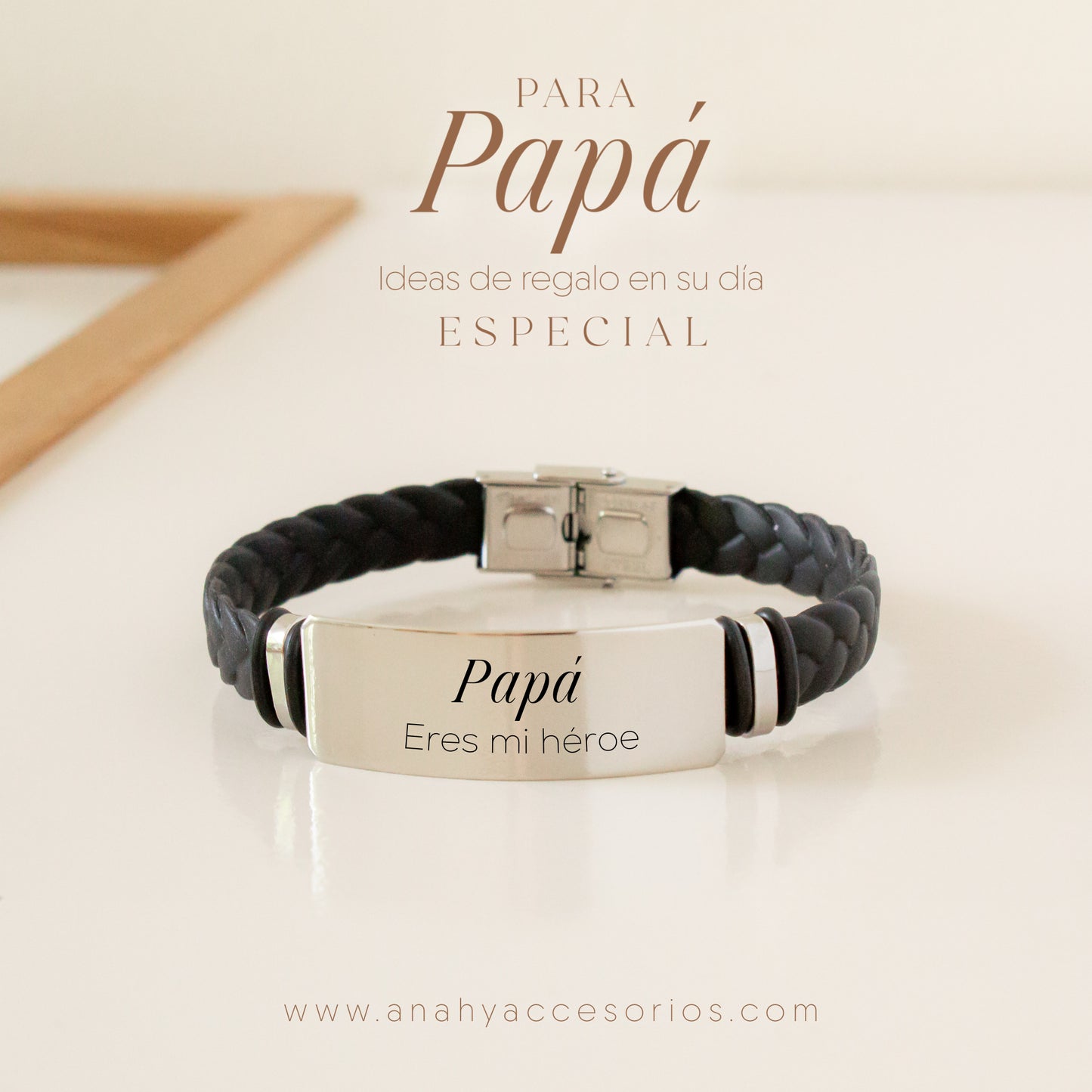 Pulsera silicona efecto trenzado