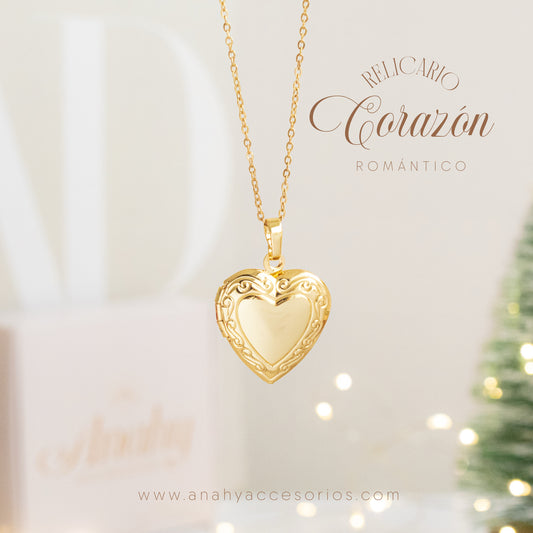 Relicario Corazón romántico