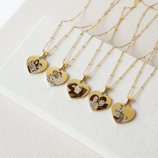 Cadena corazón mediano
