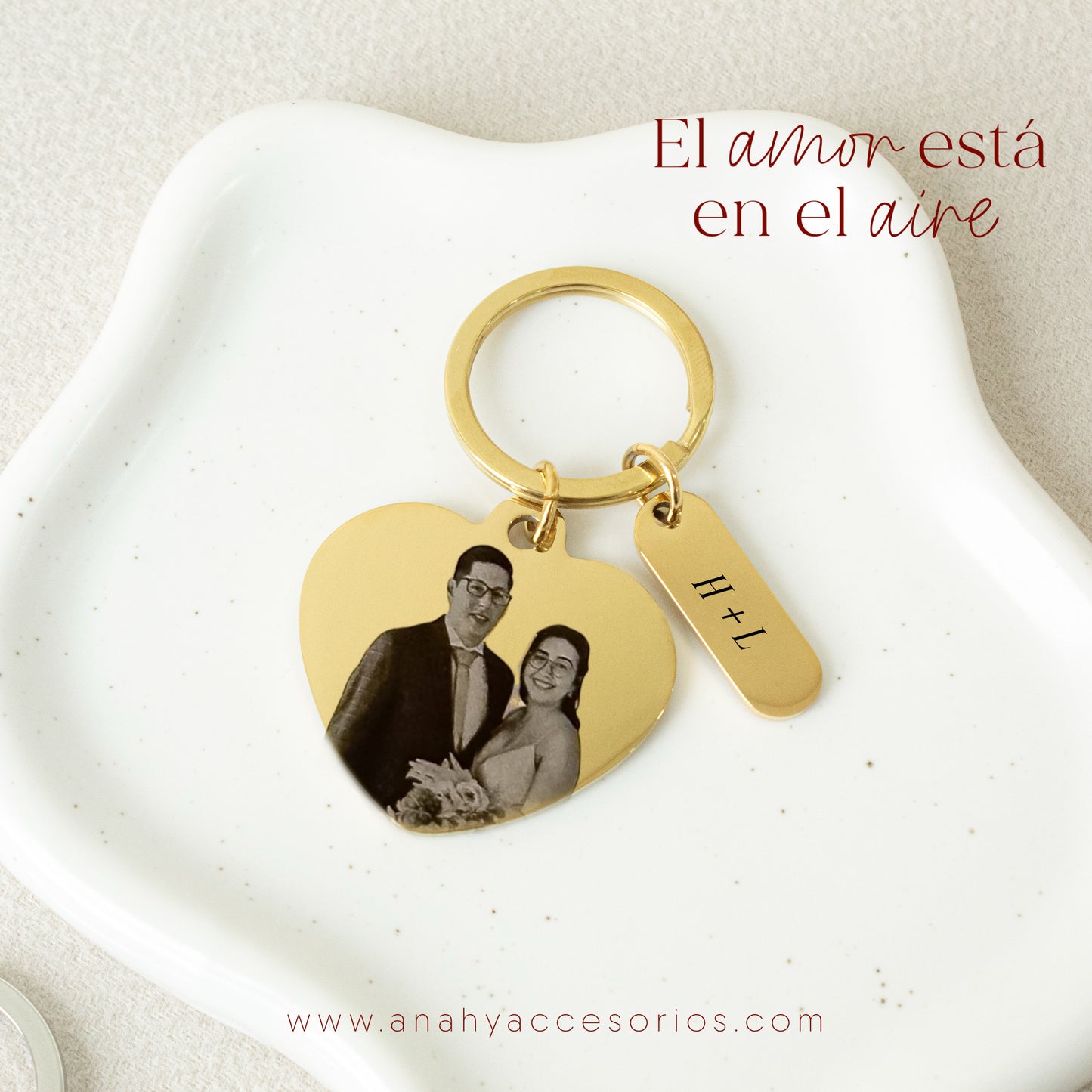 Llavero Corazón + dije