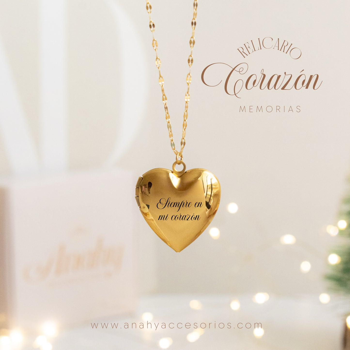 Relicario Corazón memorias