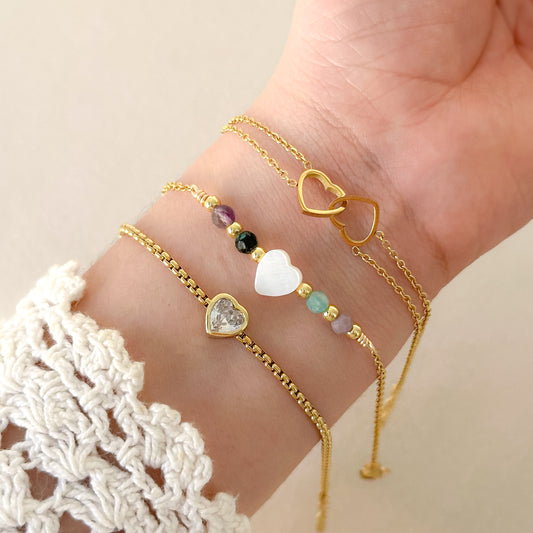 Pulsera corazones
