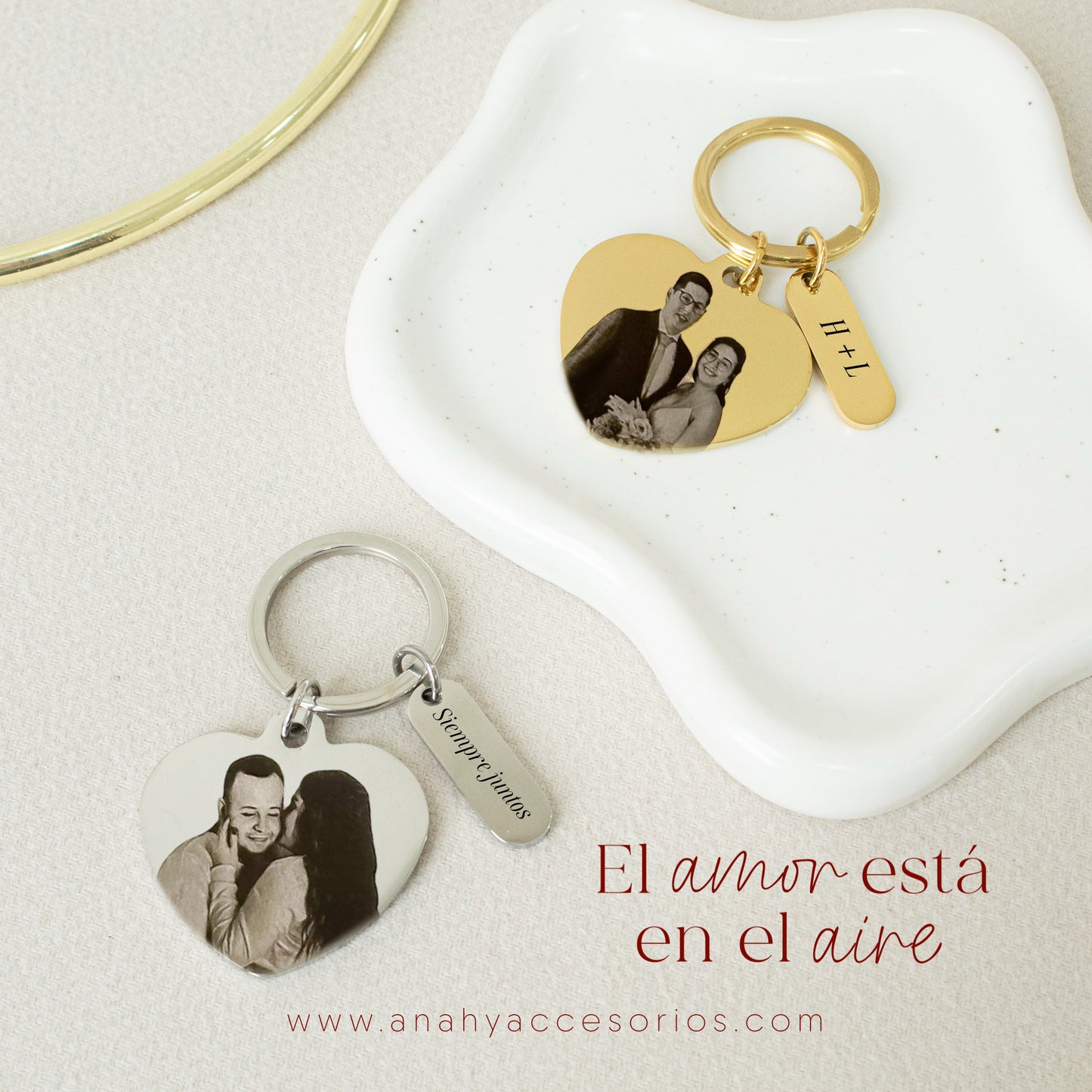 Llavero Corazón + dije