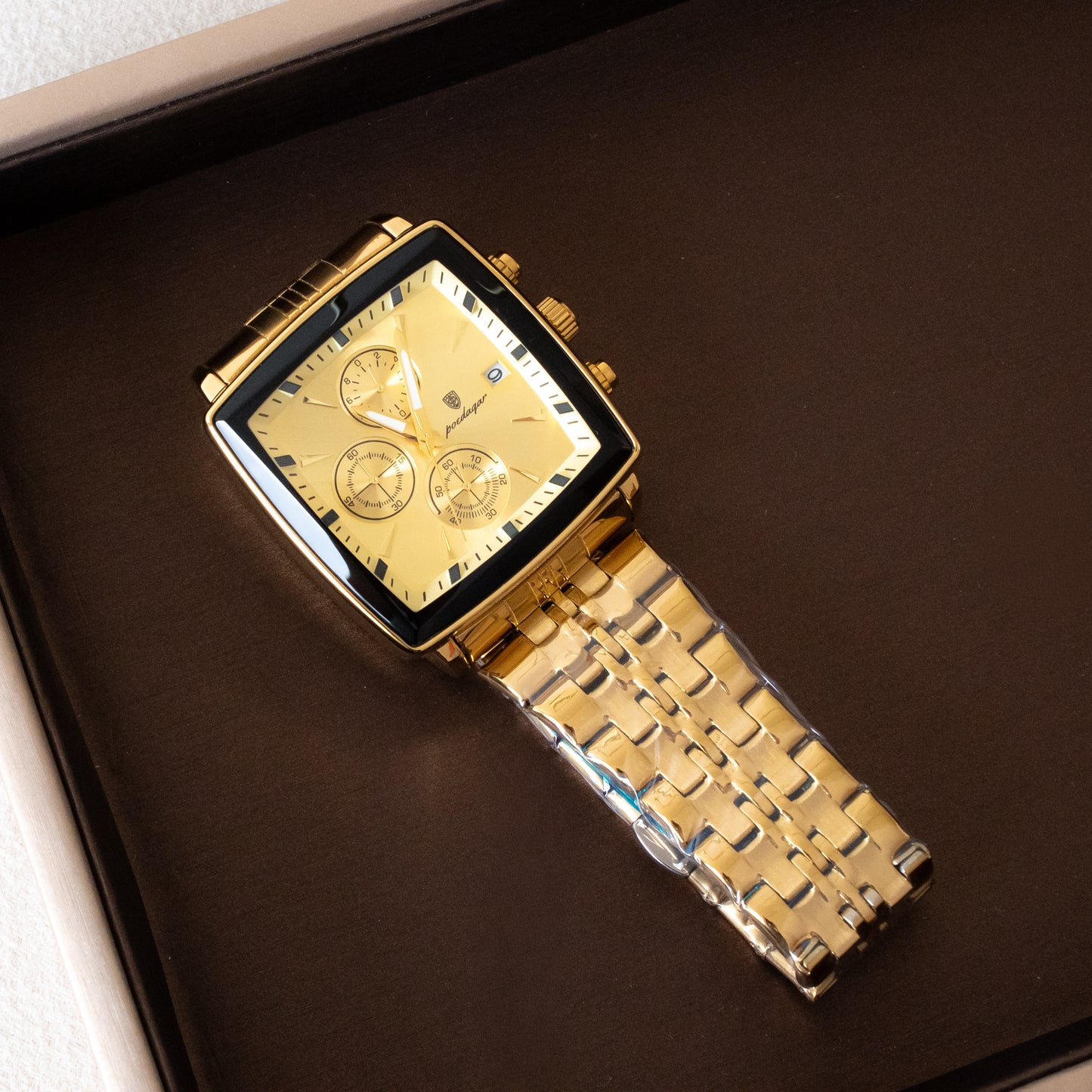 Reloj Poedagar cuadrado
