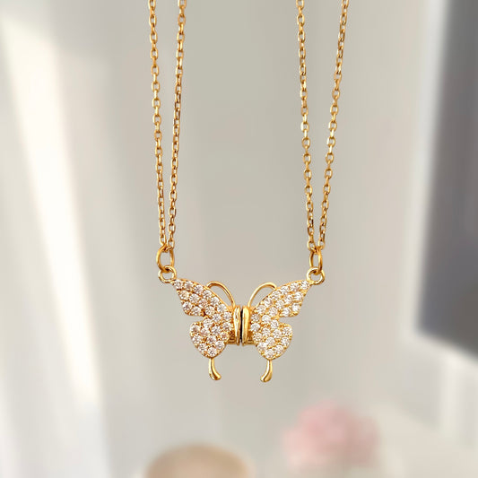Par de cadenas mariposa imantadas
