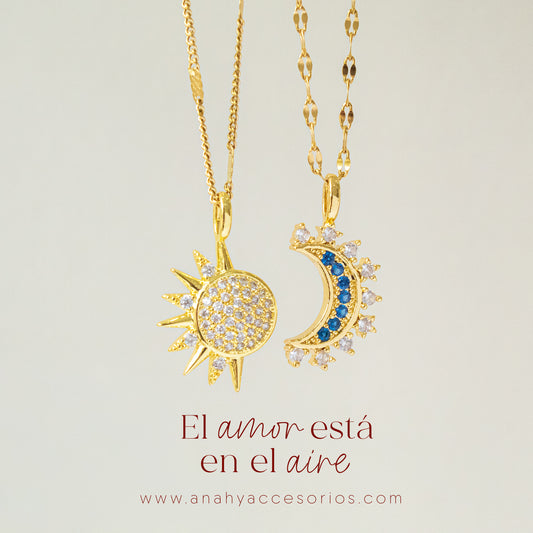 Par de cadenas Sol y Luna