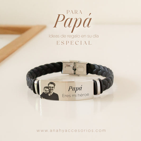 Pulsera silicona efecto trenzado
