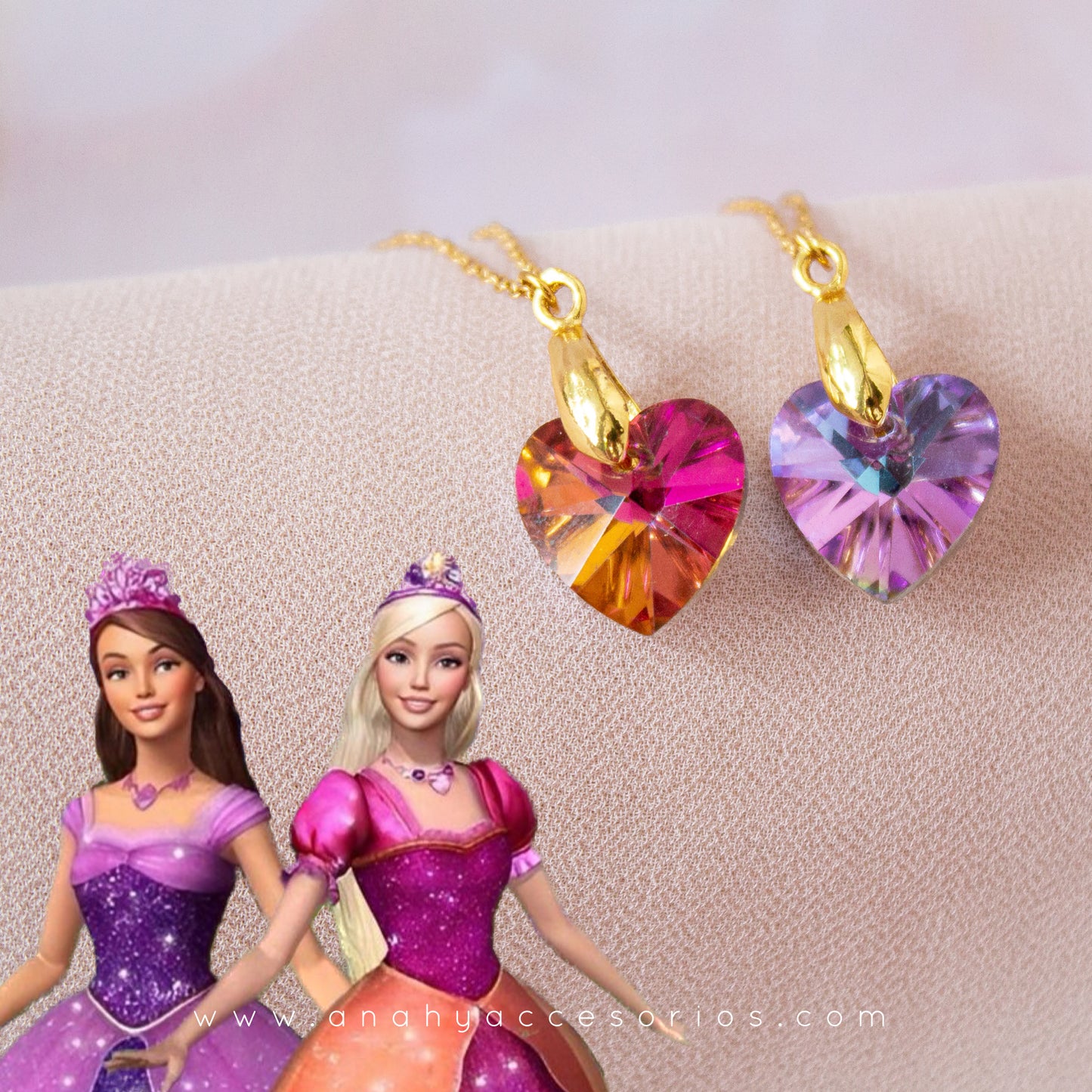 Par de Cadenas Barbie & el Castillo de diamantes