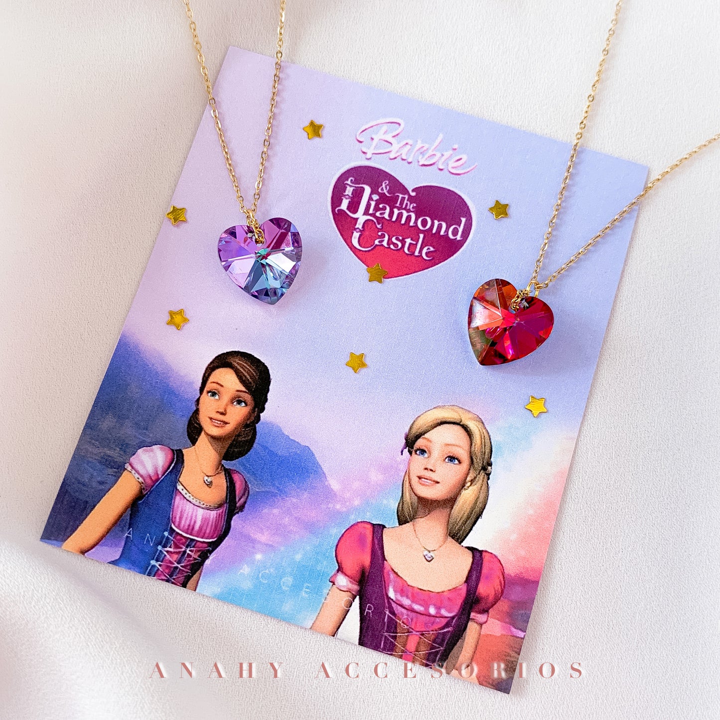 Par de Cadenas Barbie & el Castillo de diamantes